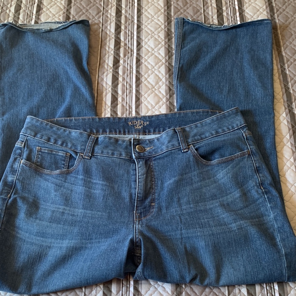 Riders by Lee Dark Blue Boot Cut Jeans - Picture 4 of 10